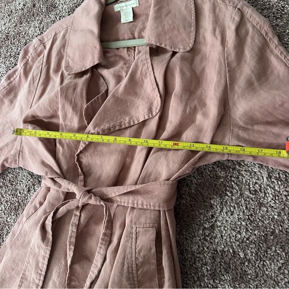 Catherine Malandrino Pink Trench Coat - Picture 3 of 4